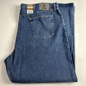 NWT Wrangler Men 46x30 Relaxed Fit Straight Leg Denim Five Star Premium Jeans
